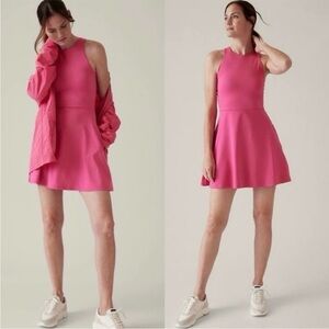 Athleta Conscious Dress Salvia Pink Size Small Petite